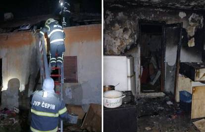 FOTO Susjedi heroji uletjeli u goruću kuću kod Čepina i spasili djecu: Čestitali im i vatrogasci!