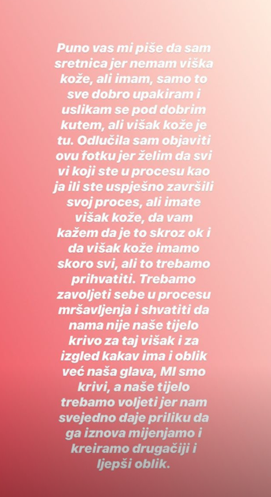 Nina Martina: 'I ja imam višak kože, samo ga dobro upakiram'