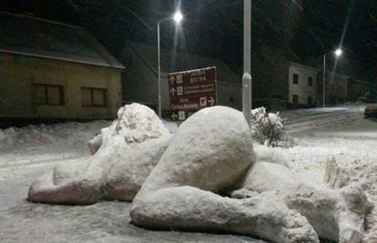 Predivne skulpture od snijega koje su napravili naši čitatelji diljem Hrvatske