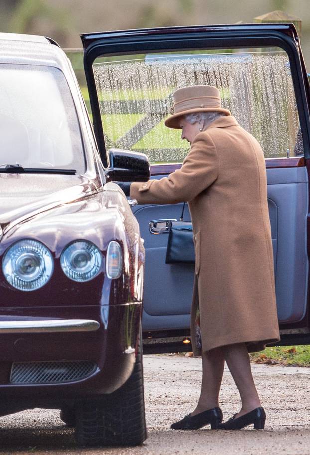 Royals attend church service