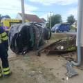 FOTO Jedan &ccaron;ovjek ozlije&dstrok;en kod Virovitice! Auto zavr&scaron;io na boku