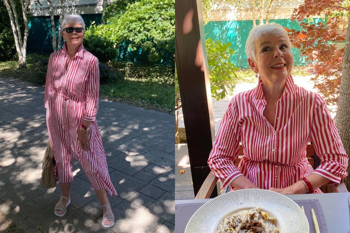 Jadranka Kosor pohvalila se crvenom haljinom na pruge: 'Radosti nam tako nužno treba'