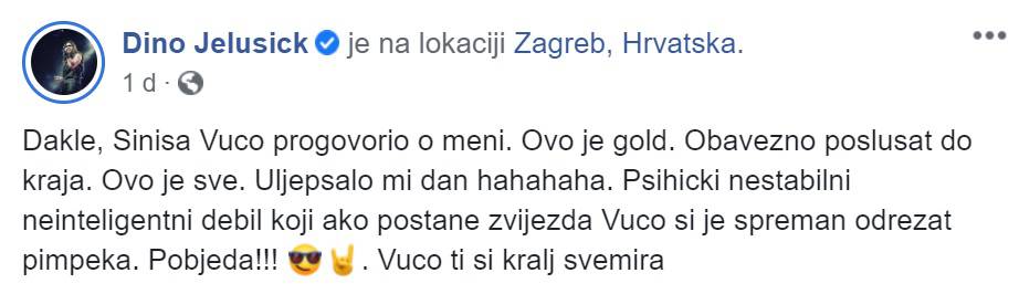 Vuco izvrijeđao Jelusića: Nikad ništa od njega, nije inteligentan