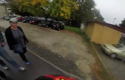 Incident u Sisku: Biciklist je snimio kako ga pješak napada 