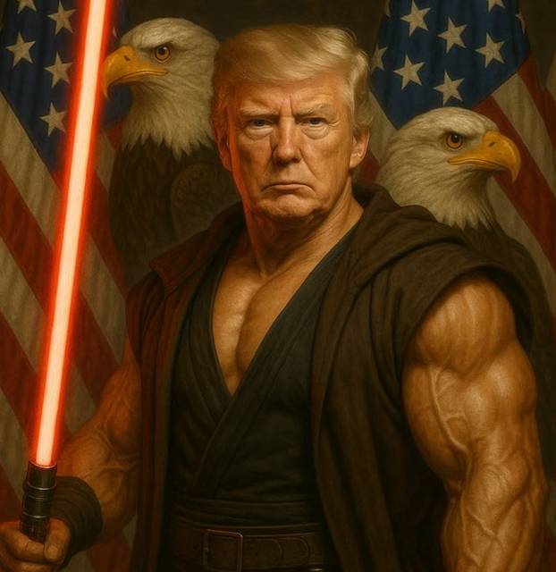 FOTO NAJLUĐE OBJAVE TRUMPA Sebe prikazao kao Isusa i papu. Igrao i nogomet s Ronaldom...