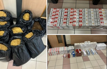 Pretresli garažu na Trnju pa pronašli preko 90 kilograma duhana i 244 šteka cigareta