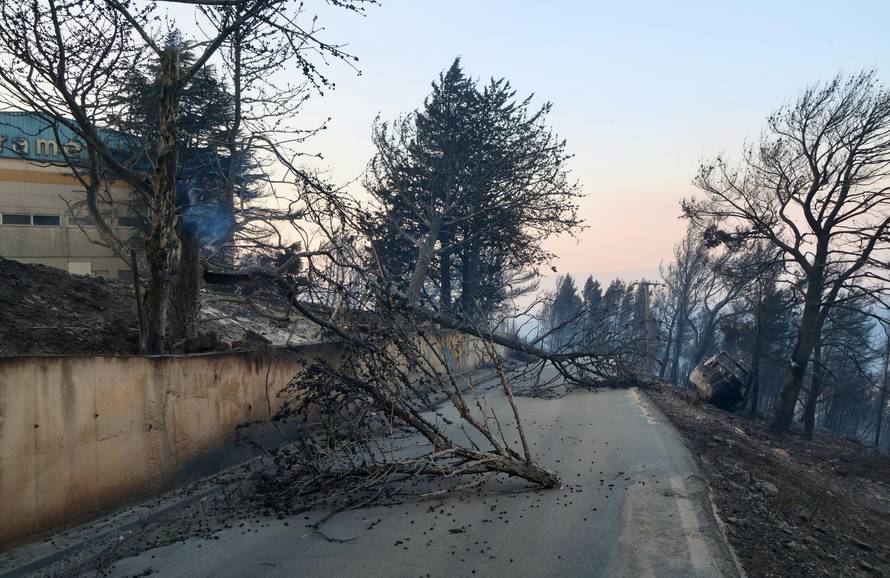 Posljedice požara kod Omiša