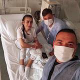 Mileva Simetić Saliji (26), majka sedmomjesečnog dječačića Luana. Hitno je transplantirana jetra i bubreg. Obitelj joj je došla u posjetu