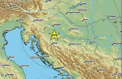 EMSC: Potres 3.3 kod Gline: 'Dosta se osjetilo,  mačka se sakrila ispod kreveta'