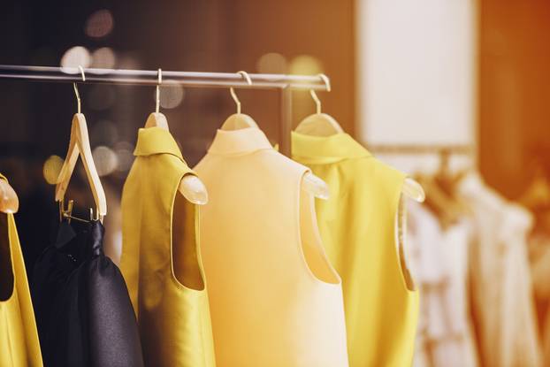 Fashionable,Clothes,In,A,Boutique,Store,In,London.