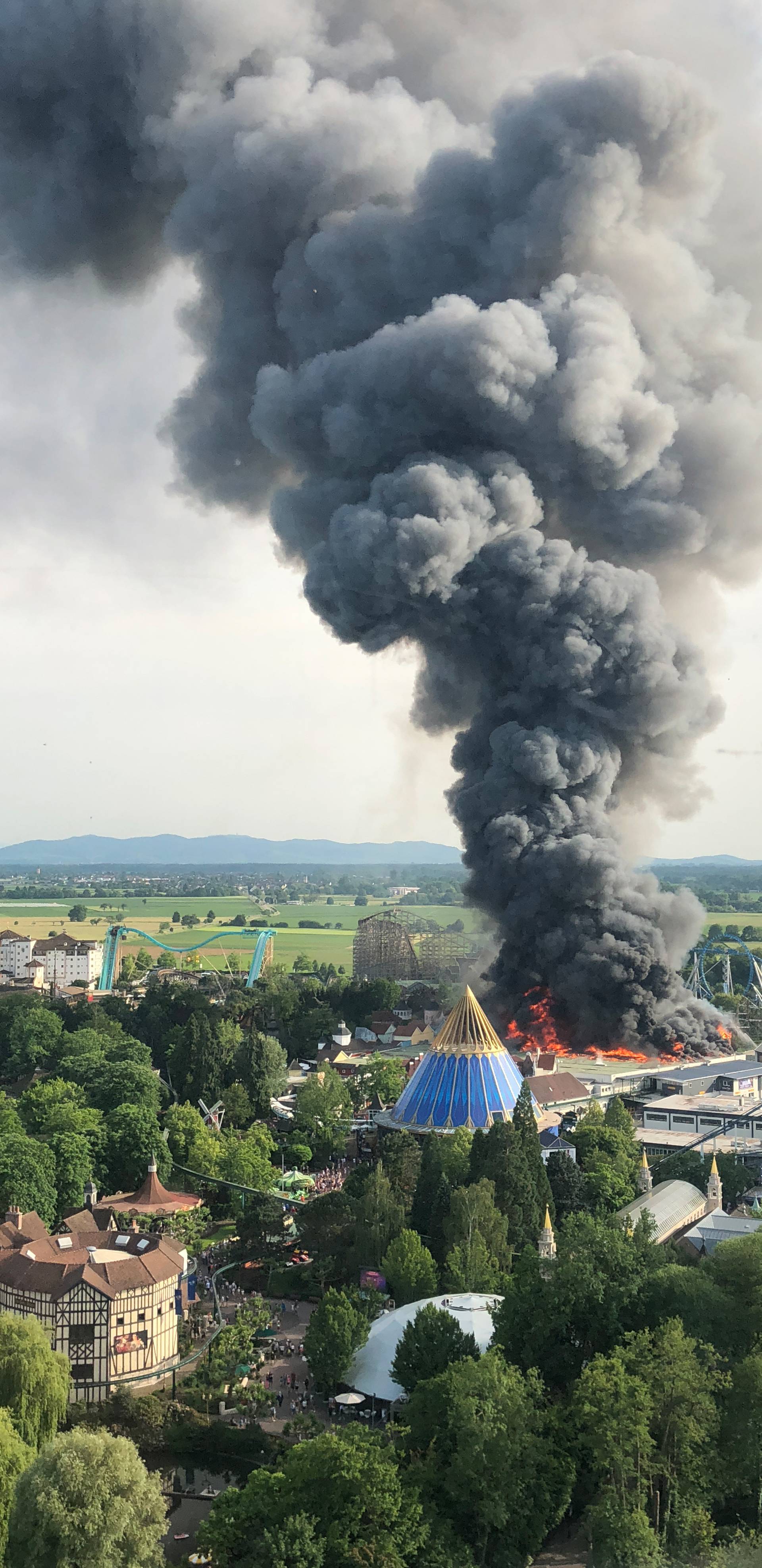 Major fire at Europa-Park Rust