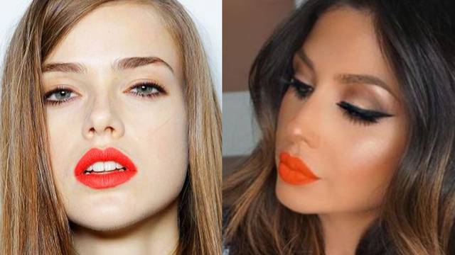 5 make-up stilova s narančastim ruževima za sunce na usnama