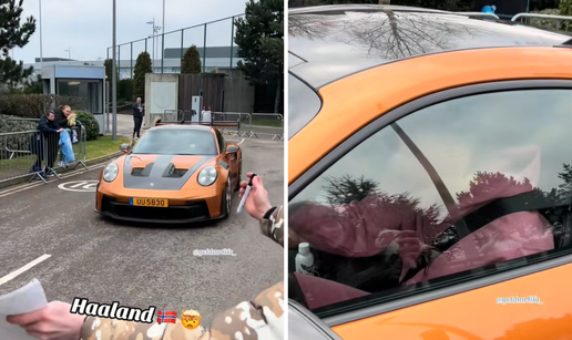 VIDEO 'Može autogram?': Ma kakvi! Haaland projurio pored navijača u novoj skupoj jurilici