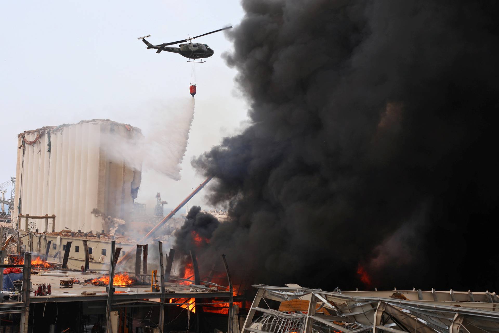 Fire breaks out at Beirut's port area