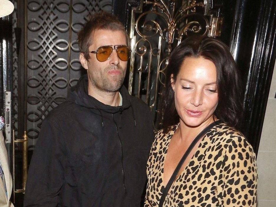 Liam Gallagher and girlfriend Debbie Gwyther dine at Scott's restaurant in Mayfair, London