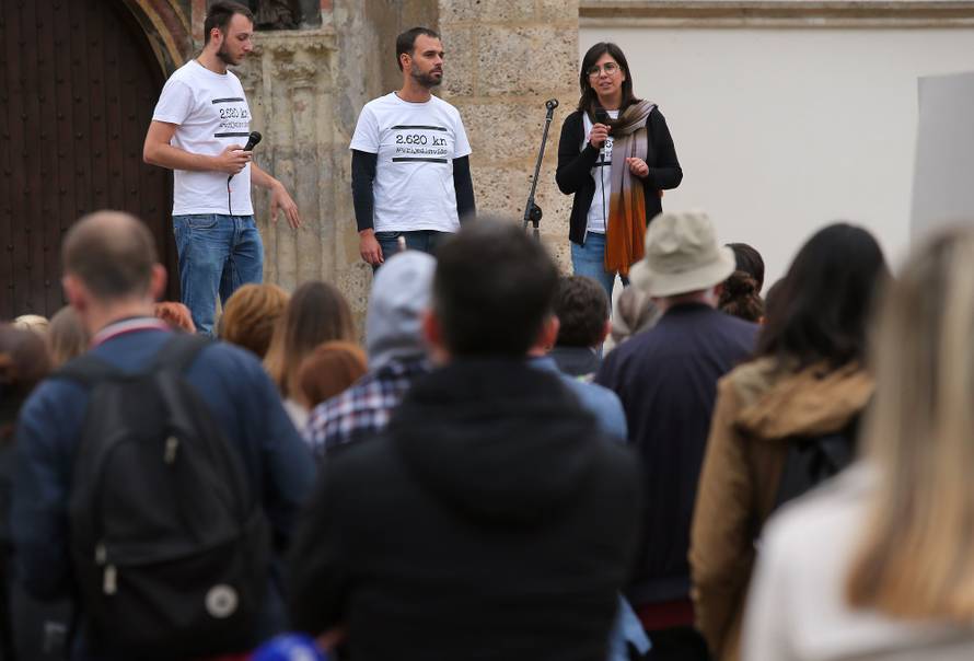 Prosvjed mladih: 'U Njemačku bih na odmor, a ne na bauštelu'