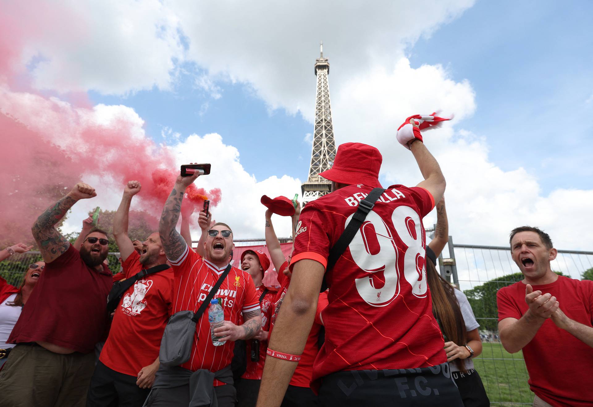 Champions League - Final - Fans gather in Paris for Liverpool v Real Madrid in the Champions League Final