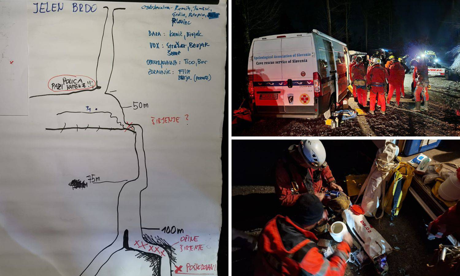 Speleolog pao u slovenskoj jami blizu granice s Hrvatskom. Širili su prolaze kako bi ga spasili