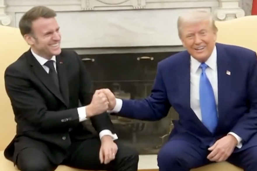 Trump i Macron