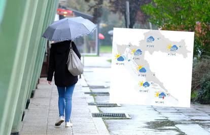 Danas uglavnom oblačno, dok kiše može pasti na Jadranu