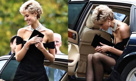 Ista Lady Di: Glumica Elizabeth Debicki u maloj crnoj haljini kao Diana u seriji 'The Crown'