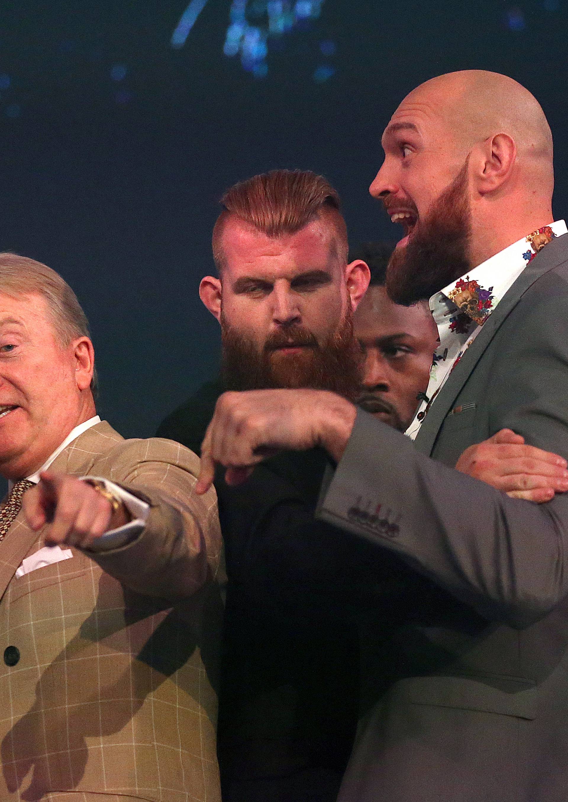 Tyson Fury and Deontay Wilder - Press Conference - BT Sport Studio