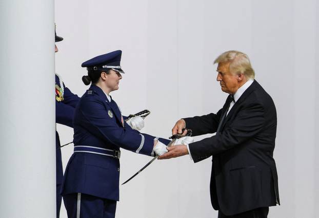 Commander in Chief Ball in honor of Donald Trump's inauguration in Washington