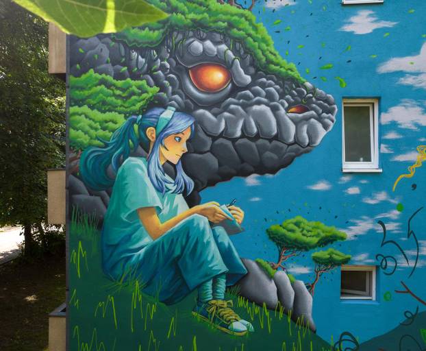 FOTO Grad pretvoren u galeriju: Pogledajte predivne murale na kućama i zgradama u Čačku