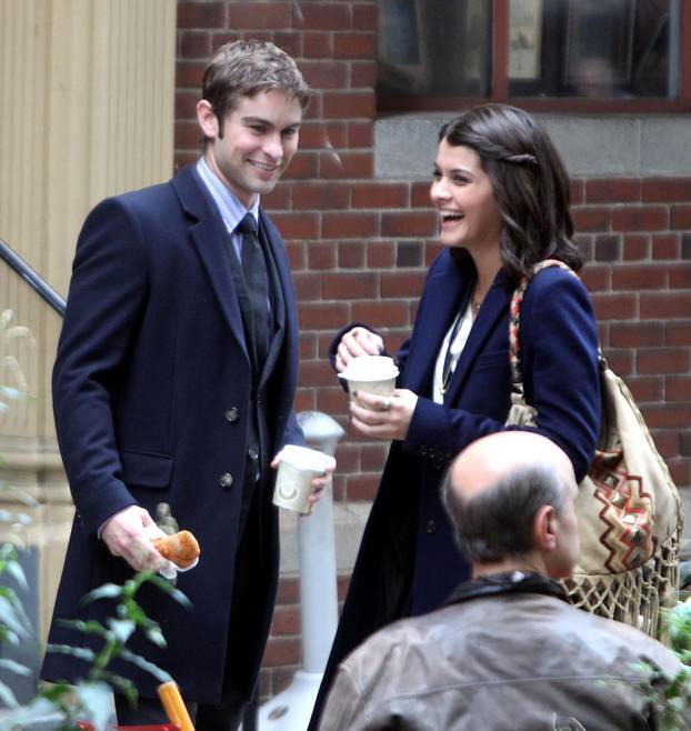New York: Chace Crawford na snimanju serije Gossip Girl 