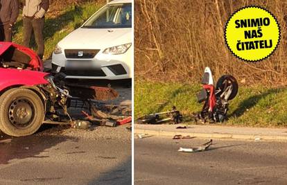 VIDEO Čovjek poginuo u teškoj nesreći u Sesvetama: Sudarili se automobil i motocikl na križanju