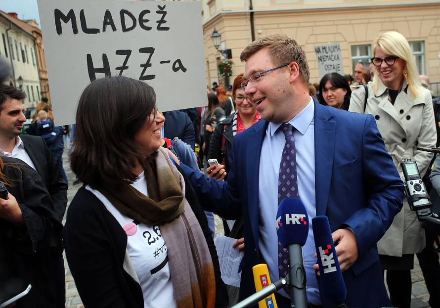 Prosvjed mladih: 'U Njemačku bih na odmor, a ne na bauštelu'