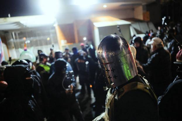 Protests in Portland after a U.S. immigration agent shot and killed 37-year-old Renee Nicole Good in her car in Minneapolis