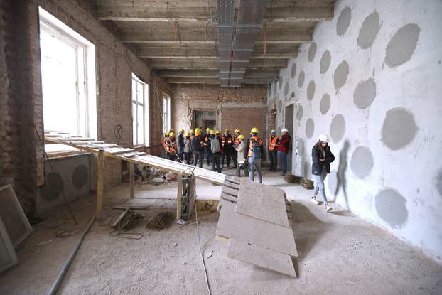 Zagreb: Gordan Jandroković obišao zgradu Hrvatskog sabora koja se obnavlja