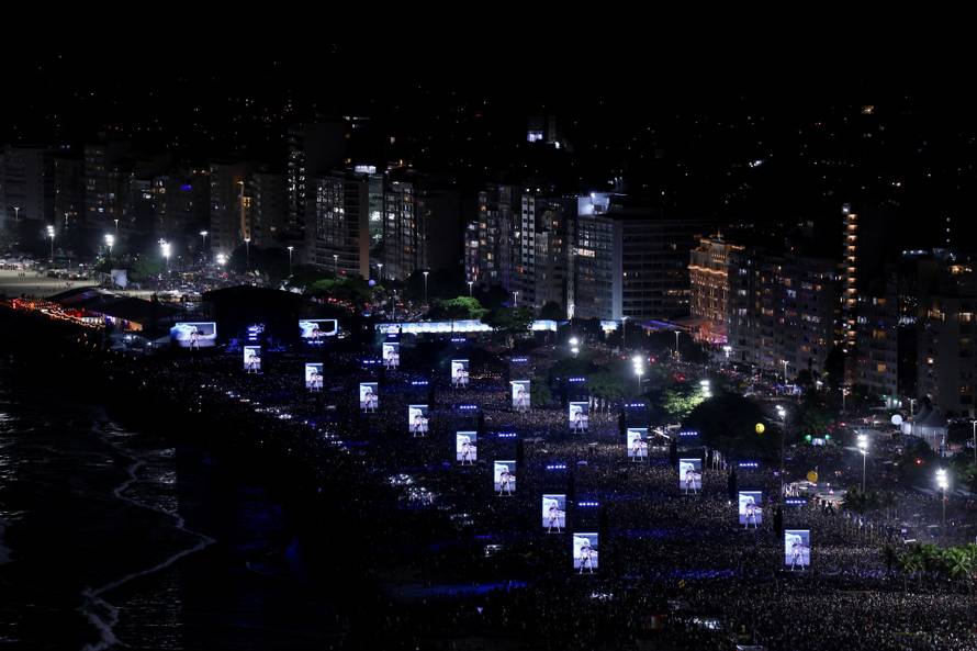 Lady Gaga's open concert at Copacabana beach in Rio de Janeiro