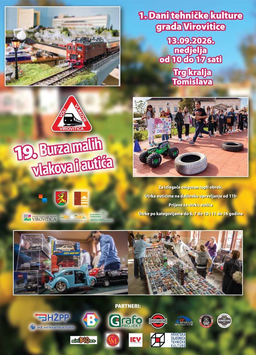Virovitica opet u znaku vlakova, autića, oldtimera i kockica: Stiže 19. burza za velike i male