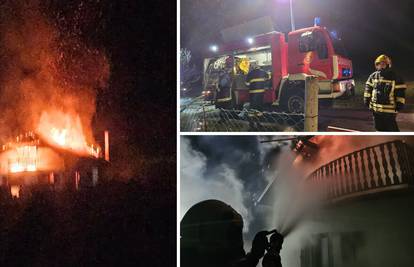 FOTO Kuću u Zagorju 'gutao' plamen: Muškarca uhitili zbog sumnje na izazvanje požara