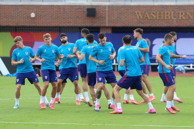 Dallas: Trening hrvatskih nogometnih reprezetativaca uoči utakmice protiv Engleske