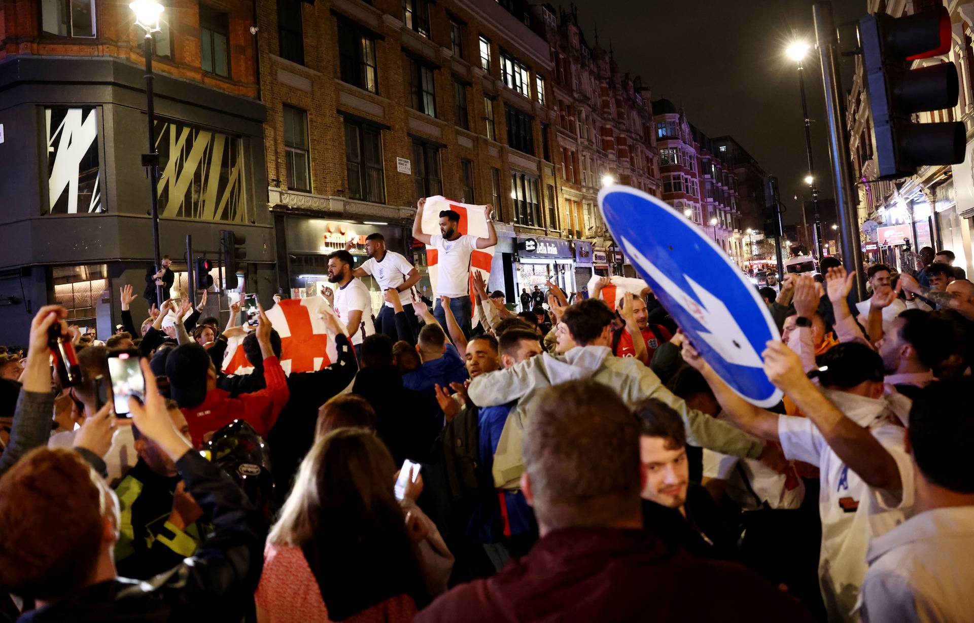 Euro 2020 - Fans gather for England v Denmark