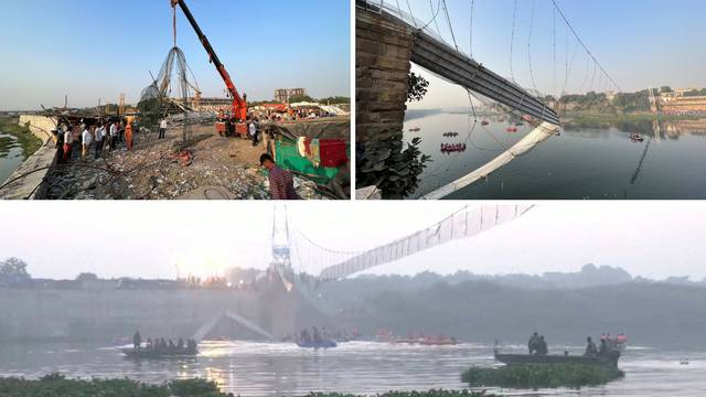 U urušavanju mosta u Indiji je poginuo najmanje 141 čovjek: 'Još uvijek tražim svoju sestricu'