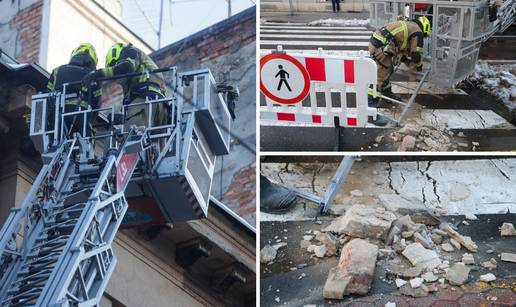 FOTO Komad fasade pao je sa zgrade u centru Zagreba!