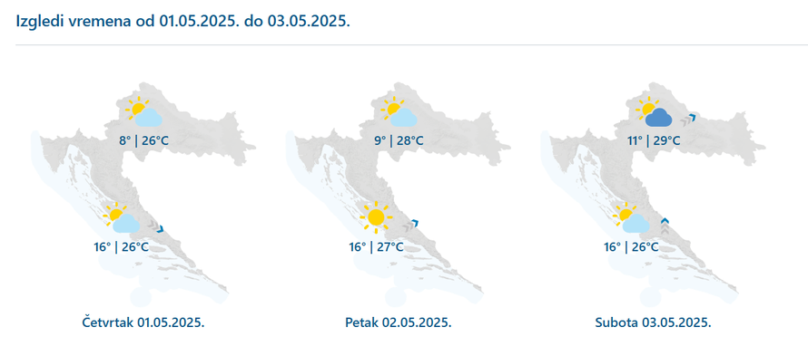 Idealan vikend za 'spajače': Stiže proljetni toplinski val, temperature rastu i do 29°C