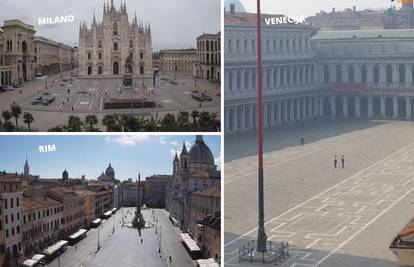 Stanje u talijanskim gradovima na web kamerama: Ulice puste