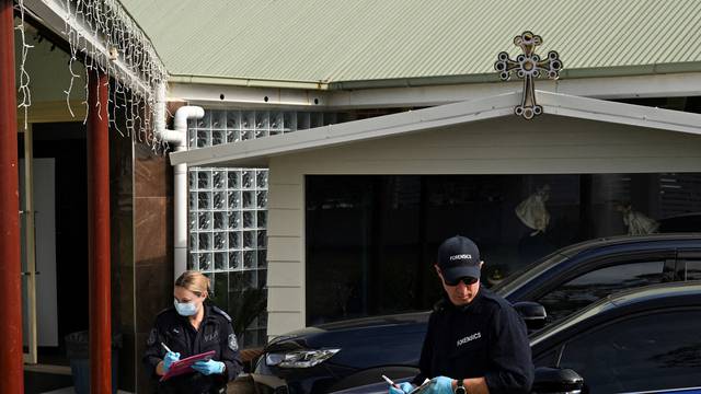 Aftermath of a knife attack at the Assyrian Christ The Good Shepherd Church, in Sydney