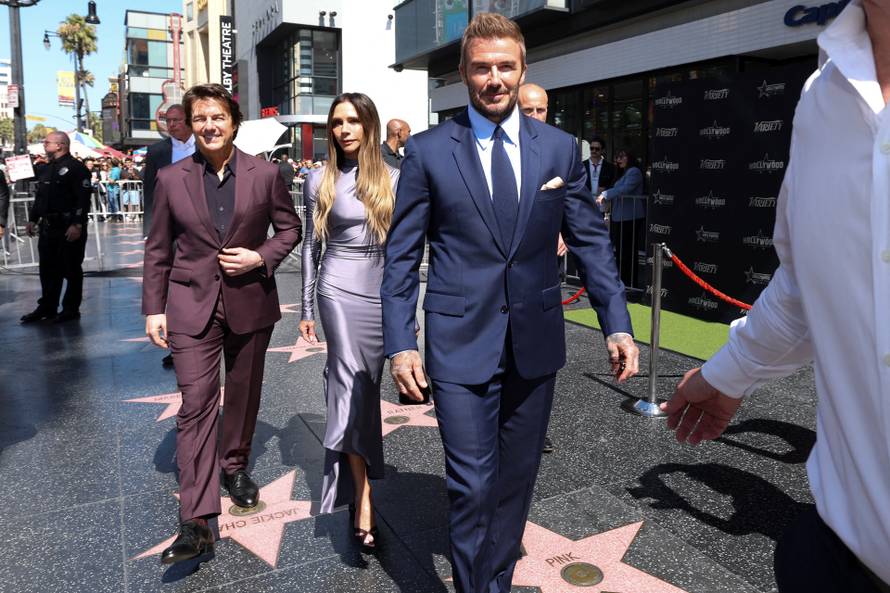 David Beckham unveils his star on the Hollywood Walk of Fame in Los Angeles, California