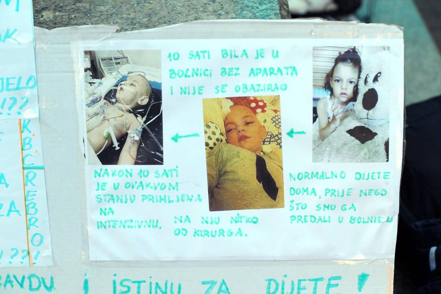 Zagreb: Prosvjeduje na glavnom gradskom trgu zbog smrti kÄeri na Rebru