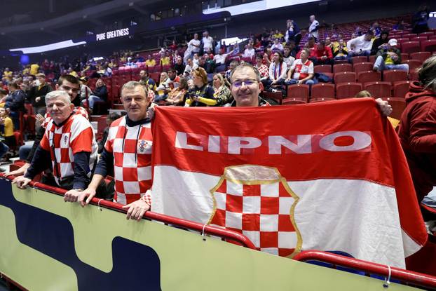 Malmo: Navijači na utakmici između Hrvatske i Švicarske EHF Europskog prvenstva