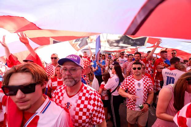 SP 2026 Toronto: Veliki hrvatski korteo prema Toronto stadionu sa 100-metarskom zastavom