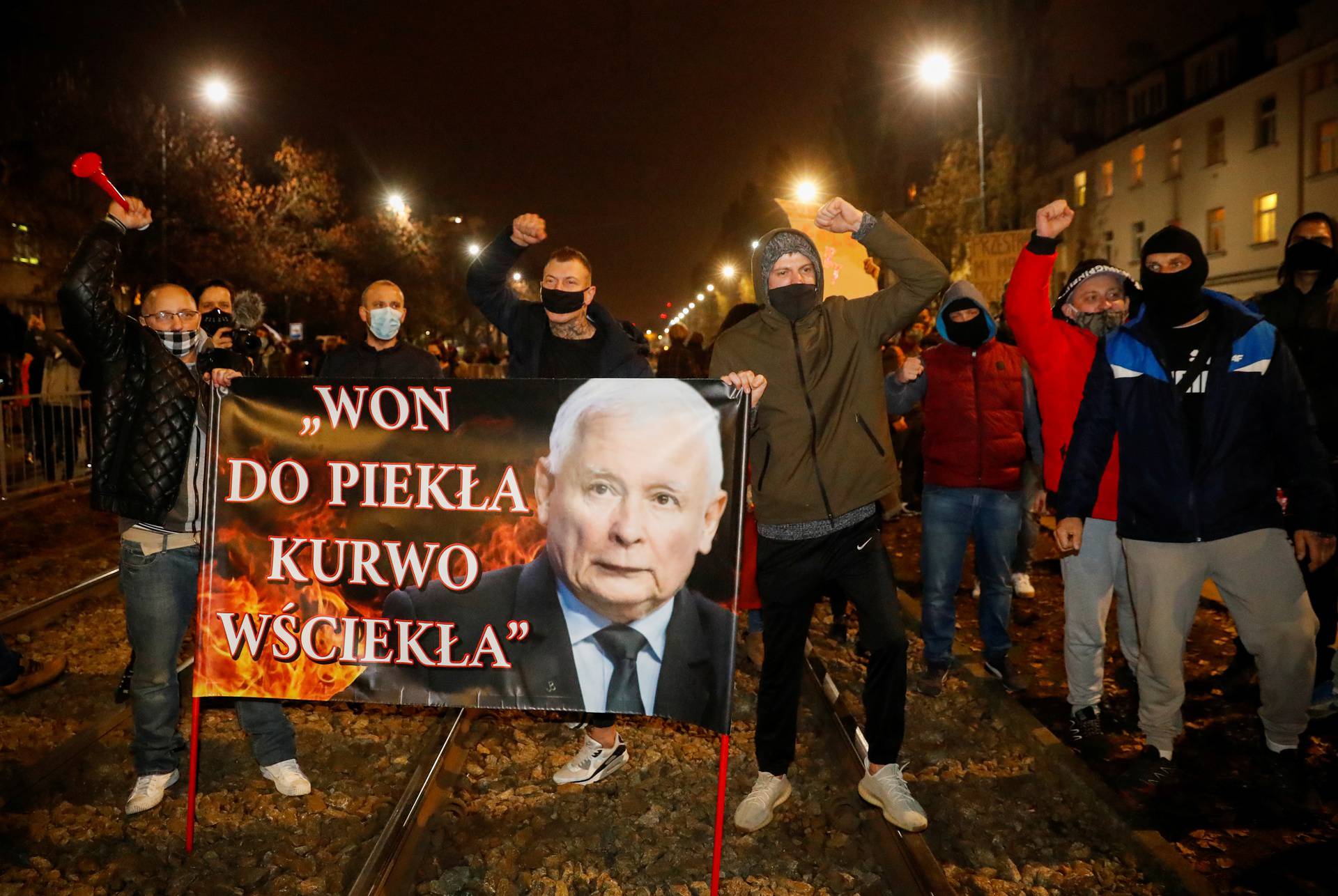 Protest against Poland's Constitutional Tribunal ruling on abortion, in Warsaw