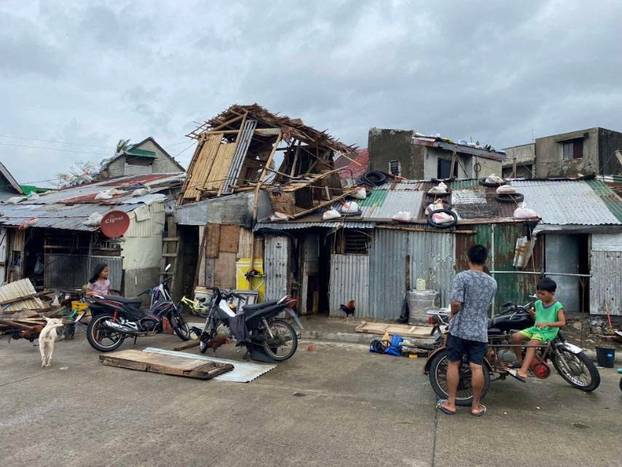 Aftermath of Super Typhoon Man-Yi, in Catanduanes province