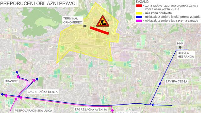 Dio Ilice zatvoren zbog radova, evo kuda idu obilazni pravci